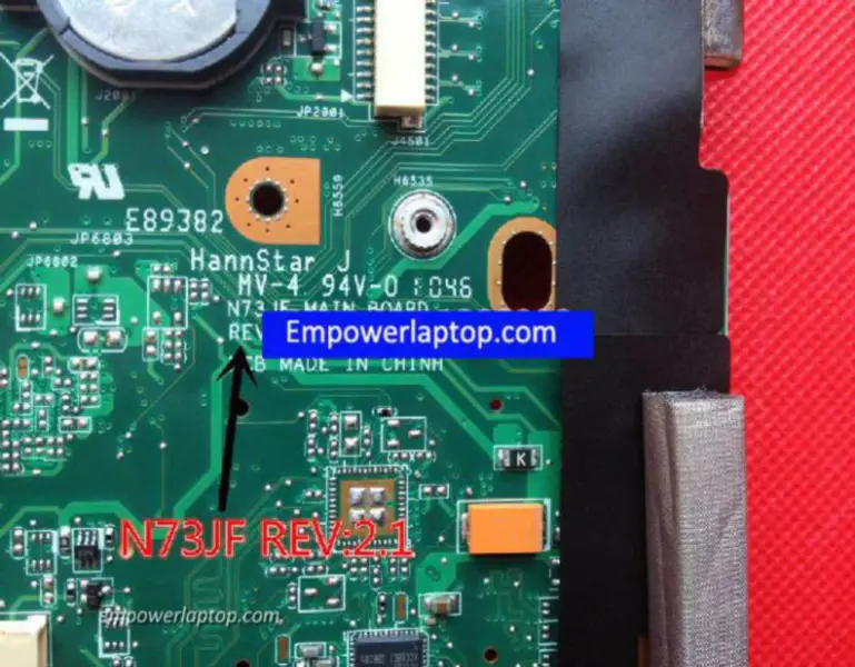 Carte mère Asus N73JG