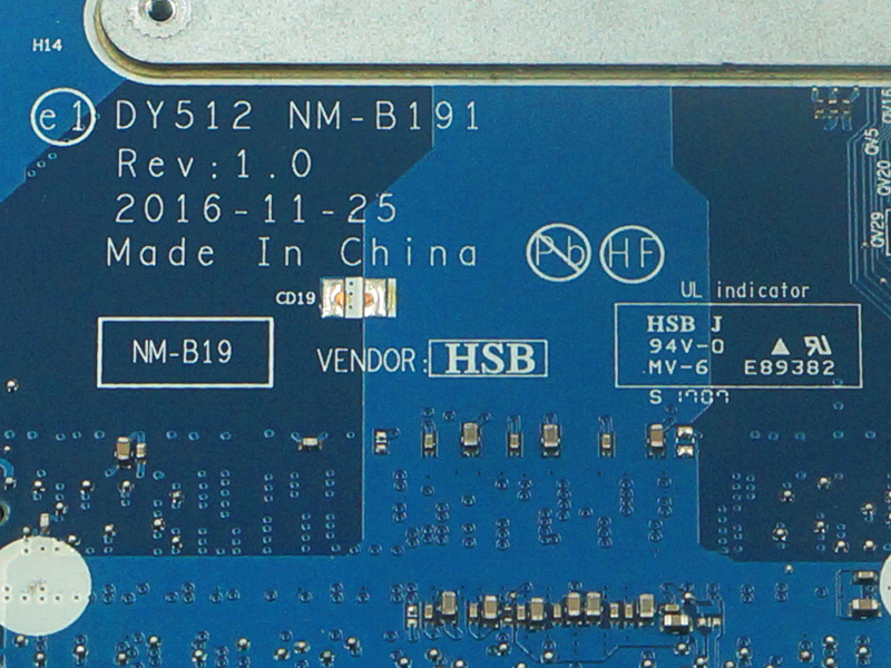 Carte mère Lenovo Y520 DY512 NM-B191 REV 1.0 DDR4