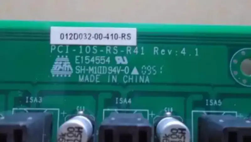 PCI-10S-RS-R41 Rev:4.1 plaque de base