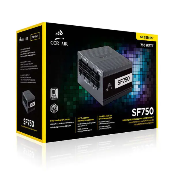 Cors Air Series Pc Power Supply 600w Sf600 Sfx Pfc Sf750 750w