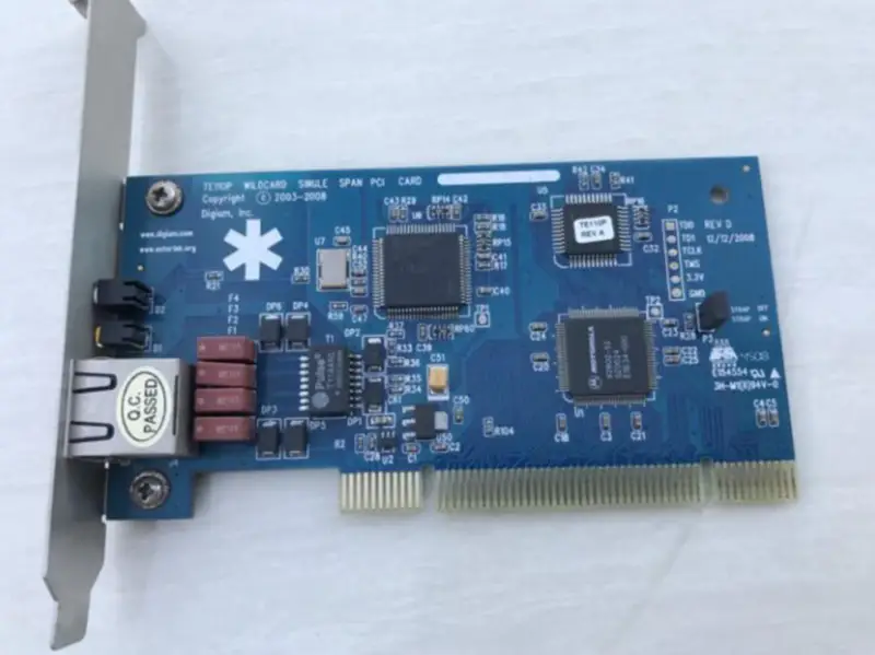 Carte Asterisk E1 TE110P Digital 1 Port Asterisk Card Carte Asterisk E1/T1/J1 Port unique