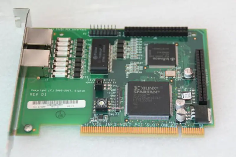 Digium Wildcard TE205P Dual Port ISDN PCI Card carte mère industrielle