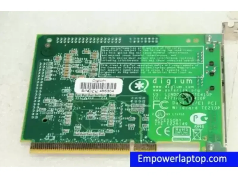 Digium TE210P DUAI T1/E1 PCI INTERFACE PCI Wildcard carte mère industrielle