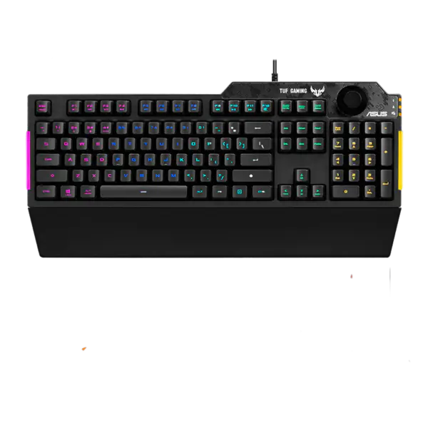 Clavier mécanique Tuf Esports Spy Flying Fortress K3 Clavier de jeu filaire Rog Backlight avec repose-paume magnétique Tuf K3