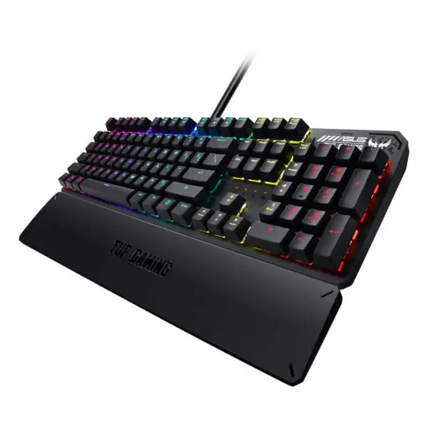 Clavier mécanique Tuf Esports Spy Flying Fortress K3 Clavier de jeu filaire Rog Backlight avec repose-paume magnétique Tuf K3