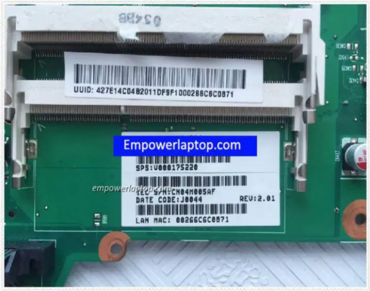 Toshiba L510 V000175220 Carte mère