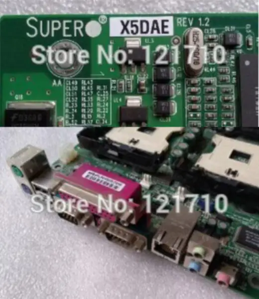 Carte d'équipement industriel Supermicro X5DAE REV 1.2 à double socket 604