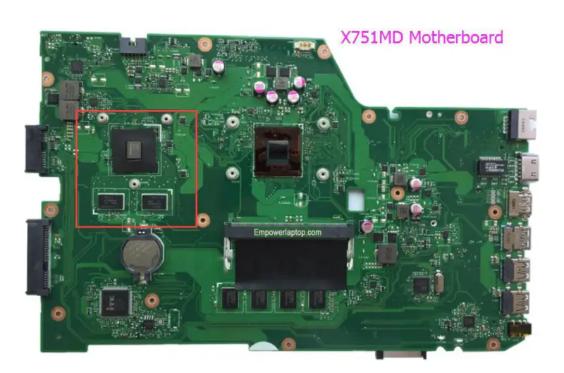 Carte mère Asus X751M X751MD REV2.0