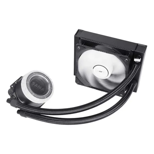Ventilateur à lumière Led pour refroidisseur d'eau de processeur liquide