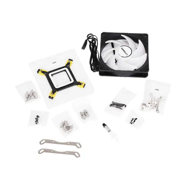 Ventilateur à lumière Led pour refroidisseur d'eau de processeur liquide