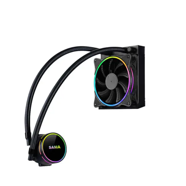 Sama 120mm Radiateur Rainbow Pc Para Cpu Rgb Liquid Cooler Block Computer Cpu Water Coolers