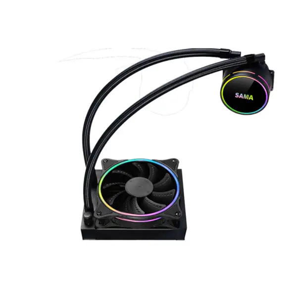 Sama 120mm Radiateur Rainbow Pc Para Cpu Rgb Liquid Cooler Block Computer Cpu Water Coolers