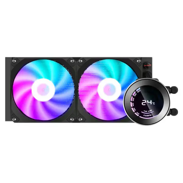 Sama 240 Cpu Water Cooler Heat Sink Accept 12600k 115x /2700/3600/5950x Cpu Radiator Cooling With Rgb Cooler Fan Cpu Liquid Cooling