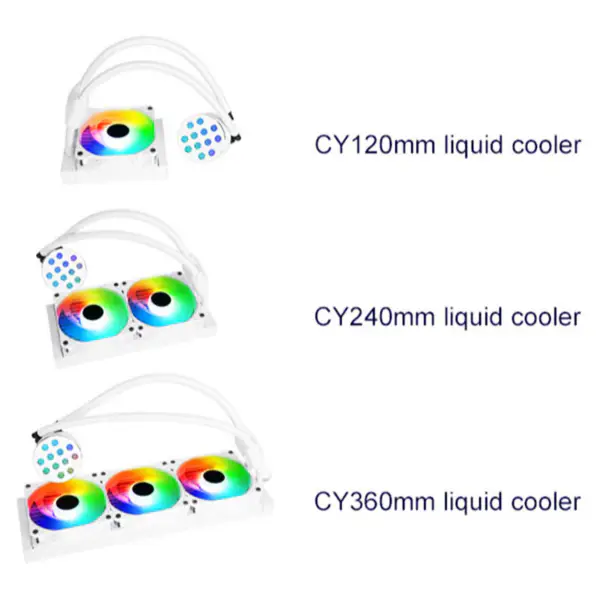 Sama 240mm Radiateur Rainbow Pc Para Cpu Rgb Liquid Cooler Block Computer Cpu Water Coolers And Cooling Fan Systems For Pc Cpu