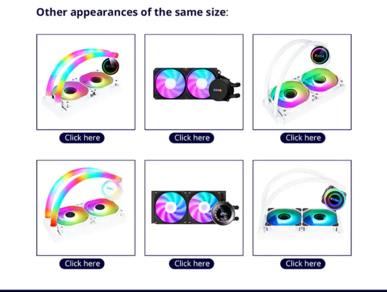 Sama 240mm Radiateur Rainbow Pc Para Cpu Rgb Liquid Cooler Block Computer Cpu Water Coolers And Cooling Fan Systems For Pc Cpu