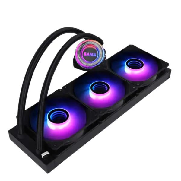 Sama 360mm Radiateur Arc-en-ciel Pc Para Cpu Rgb Liquid Cooler Block Computer Cpu Water Coolers And Cooling Fan Systems For Pc Cpu