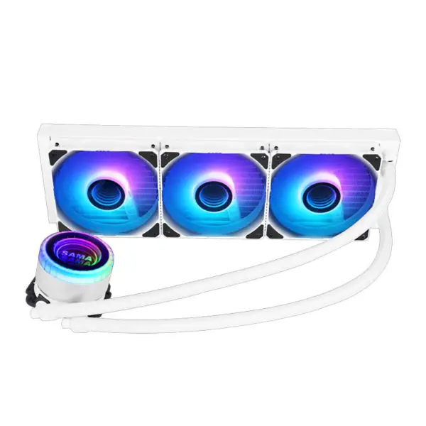 Sama 360mm Radiateur Blanc Haute Efficacité Refroidissement Eau Cpu Pour Boitier Pc