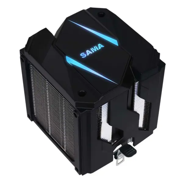Sama 9cm Dual Tower Air Cooler Customizable Argb Top Cover Cpu Radiator Black/silver Petit mais puissant refroidisseur d'air Cpu