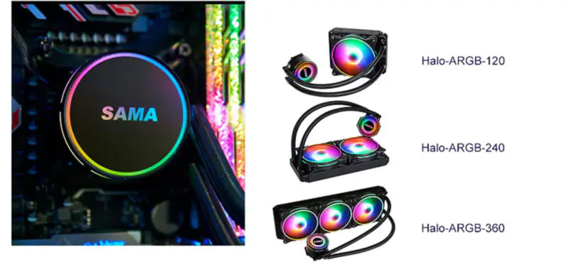 Sama Aio Cpu 120mm Heatsink Liquid Rgb Cooler Cpu Water Cooling Radiator Pc Gaming