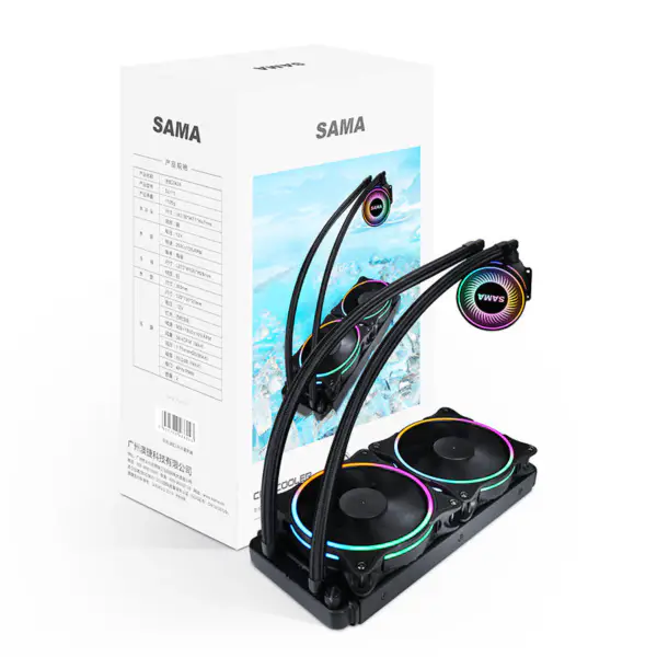 Sama Aio Cpu 240mm Heatsink Liquid Rgb Cooler Cpu Water Cooling Radiator Pc Gaming