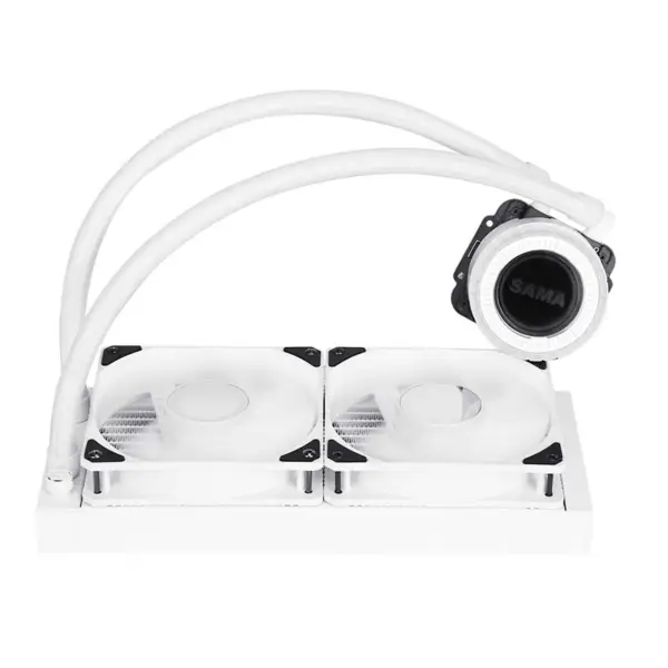 Sama Aio Cpu 240mm Radiateur Blanc Noir Heatsink Liquid Rgb Cooler Cpu Pc Computer Processor Water Cooling Radiator Pc Gaming