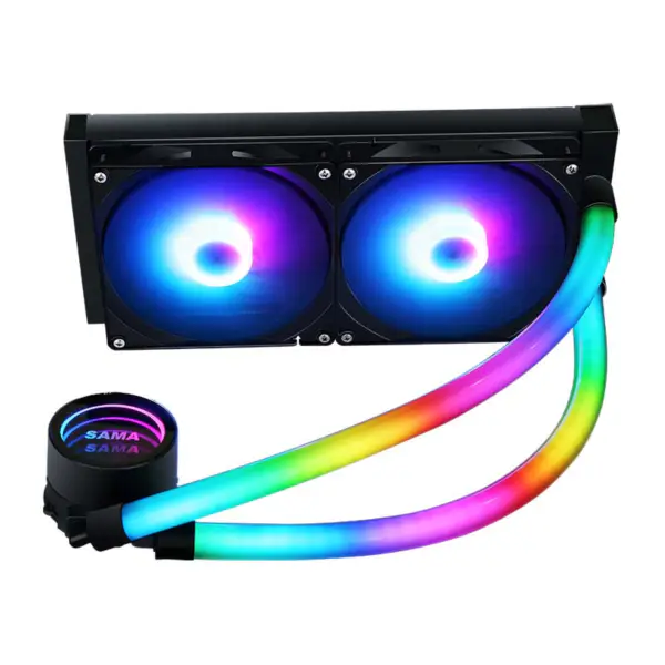 Sama Am4 Am5 Cooler Gaming Computer Liquid Cooler Cpu Cooler Argb Air Pump With Lower Noise