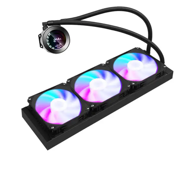 Sama Argb 360mm Intel Amd Aio Cooler Refroidisseur d'eau Cpu avec affichage de la température
