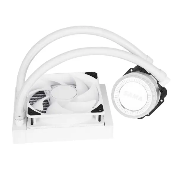 Sama Argb Coloful 120mm Radiateur Blanc Pc Cpu Water Cooler
