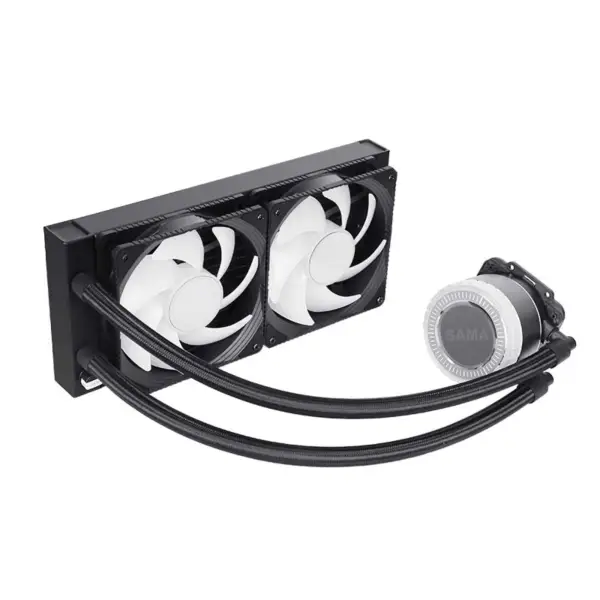 Kit de refroidissement liquide Sama Customizable Amd 240mm Aio Cpu Water Cooler Kit With Infinity Mirror Design