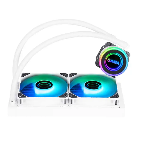 Sama 240mm White Radiator Cpu Water Cooler