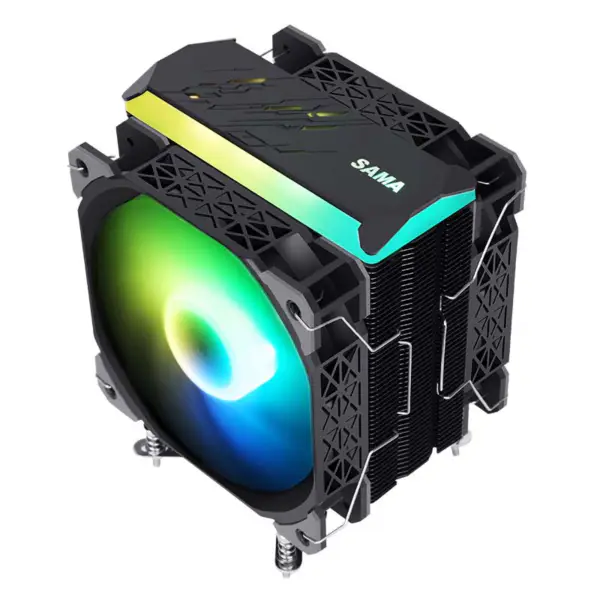 Sama 6 Heatpipes Twin Fan Cpu Cooler With Customizable Logo