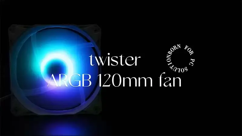 Sama Twister Argb Computer Cpu Case Fan 120mm Cpu Cooling Fan For Gaming Case Pc