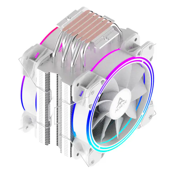 Alseye 6pipes 120mm Heatsink Dual Fan Argb Cpu Fan Cooler