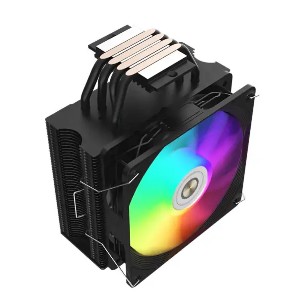 Refroidisseur d'air pour processeur avec 4 caloducs en cuivre à contact direct pour Lga1700 et Am5