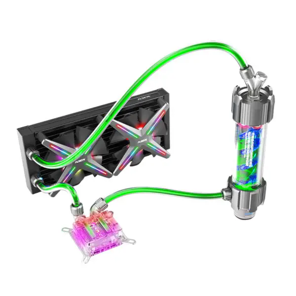 Kit de refroidissement à eau à tubes souples Diy 240 Xtreme haute performance avec ventilateur Rgb 120mm pour ordinateur