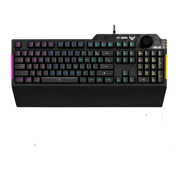 Clavier mécanique Tuf Esports Spy Flying Fortress K3 Clavier de jeu filaire Rog Backlight avec repose-paume magnétique Tuf K3