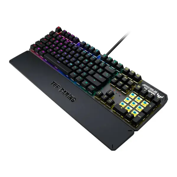 Clavier mécanique Tuf Esports Spy Flying Fortress K3 Clavier de jeu filaire Rog Backlight avec repose-paume magnétique Tuf K3