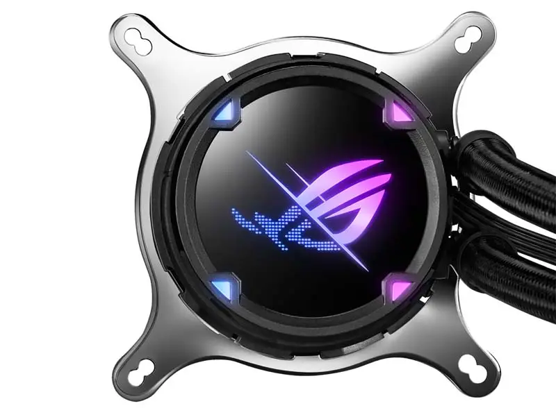 AsUs Rog Strix Lc Ii 240 Argb 2fans Integrated Water Cooled Radiator Cpu Asetek 7th Pwm Dc Cpu Cooling Argb Fan